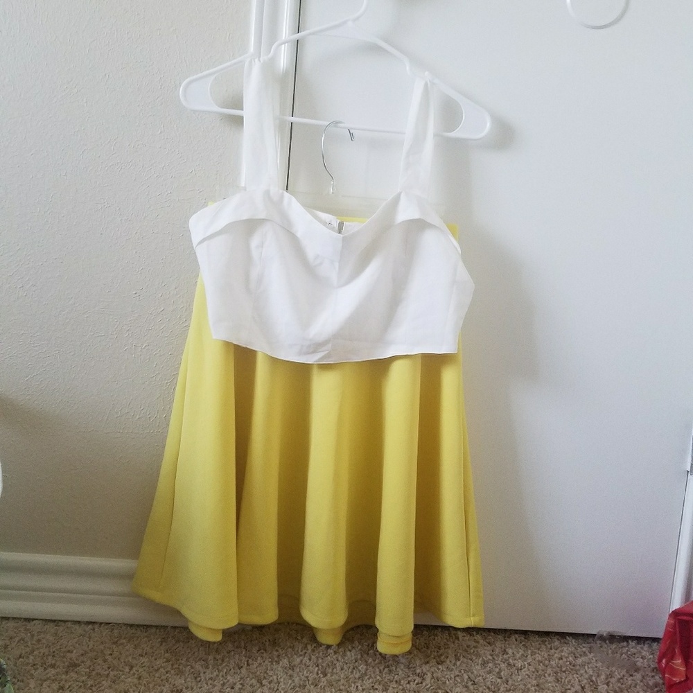 Crop top and skater skirt set